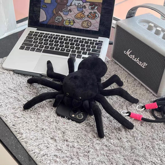 Spider Plush Phone Holder Stand for iPhone - Cute Desk Accessory
