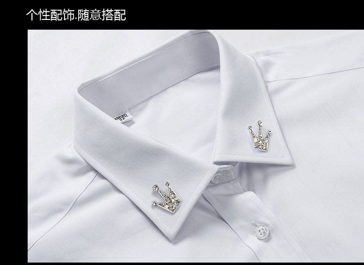 Royal Crown Brooch Pin – Luxury Crystal Lapel Pin (Pointed Crown)