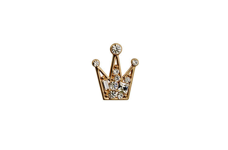 Royal Crown Brooch Pin – Luxury Crystal Lapel Pin (Pointed Crown)