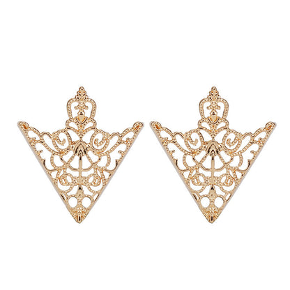 Vintage Metal Collar Tips – Retro Filigree Shirt Collar Clips for Men & Women