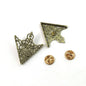 Vintage Metal Collar Tips – Retro Filigree Shirt Collar Clips for Men & Women