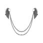 Vintage Wing Chain Collar Brooch Pin – Angel Wing Lapel Chain for Men & Women Shirts, Suits & Sweaters