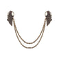 Vintage Wing Chain Collar Brooch Pin – Angel Wing Lapel Chain for Men & Women Shirts, Suits & Sweaters