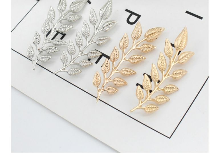 Elegant Leaf Collar Pin Brooch – Vintage Shirt Collar Clips