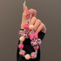 Leopard Ball Bow Keychain Phone Case with Transparent Clip – Cute, Stylish & Protective