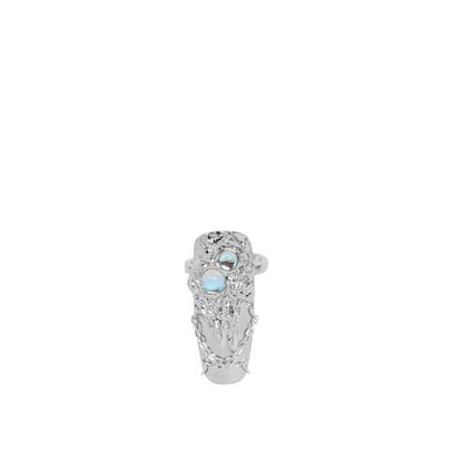 Silver Nail Armor with Free Size Adjustable Rings