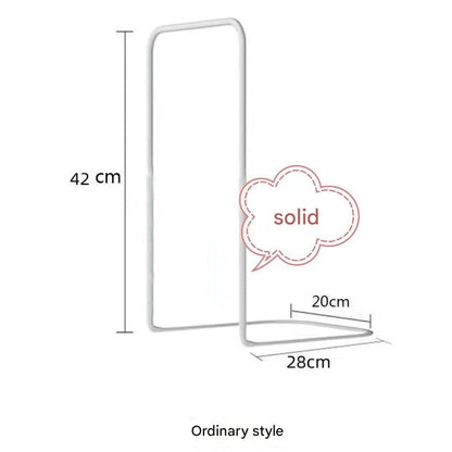 Baby Bed Safety Guard Rail – 1m x 35cm Flannel Bed Fence with Brackets (Powder Pink & Dark Blue) (2 Brackets)