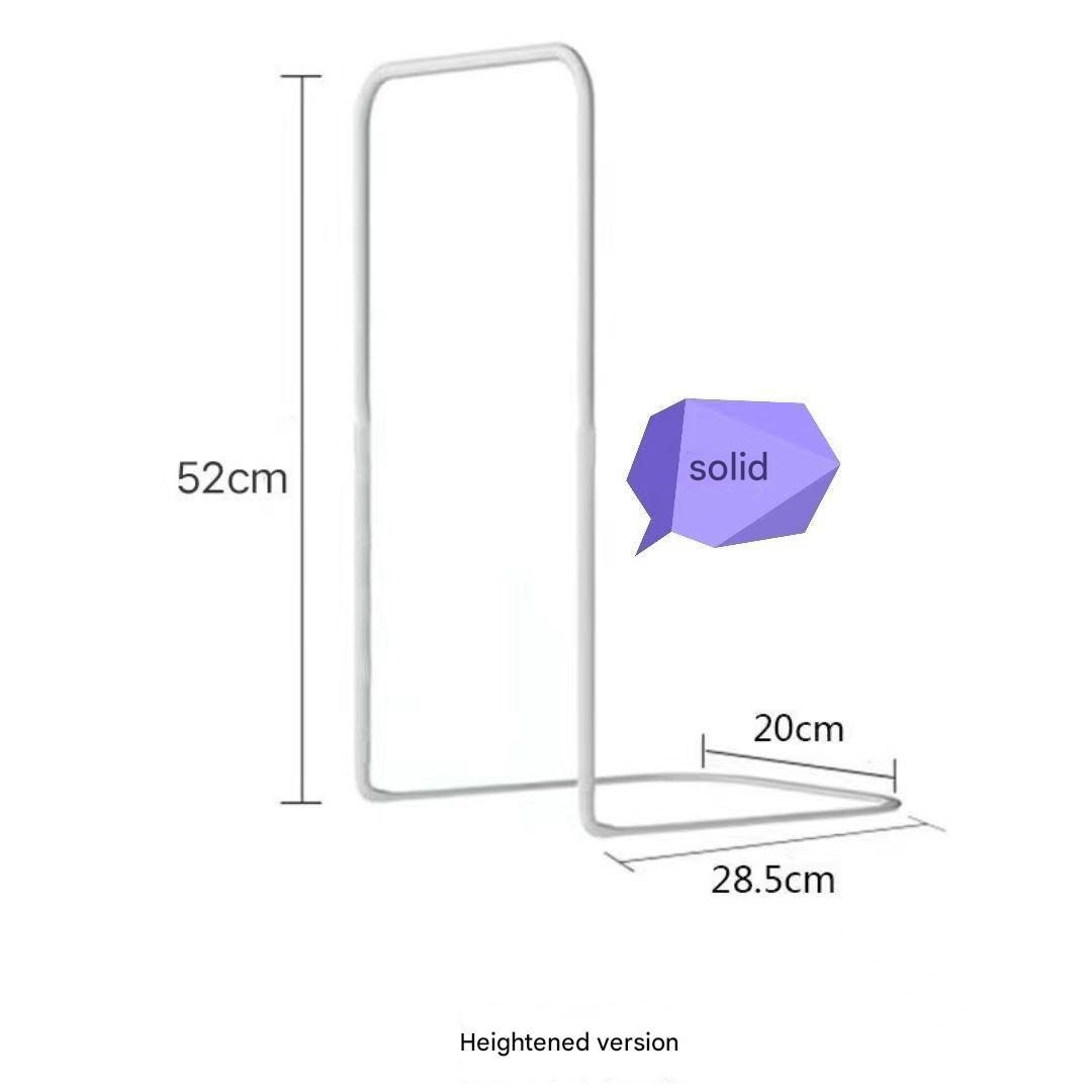 Baby Bed Safety Guard Rail – 1m x 35cm Flannel Bed Fence with Brackets (Powder Pink & Dark Blue) (2 Brackets)