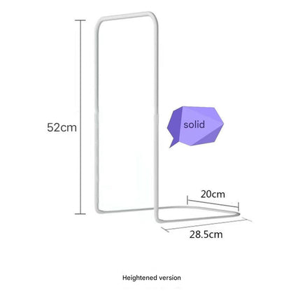 Baby Bed Safety Guard Rail – 1m x 35cm Flannel Bed Fence with Brackets (Powder Pink & Dark Blue) (2 Brackets)