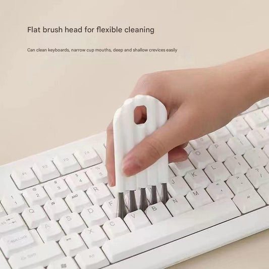 Bendable Cleaning Brush for Appliances & Kitchen – Flexible Multi-Purpose Scrubber (Pack of 3, White)