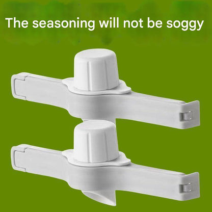 Food Bag Sealing Clip with Pour Spout (Pack of 4) – Airtight Kitchen Storage Clips, White