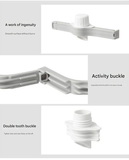 Food Bag Sealing Clip with Pour Spout (Pack of 4) – Airtight Kitchen Storage Clips, White