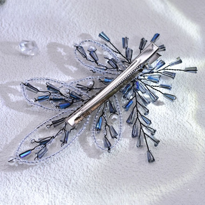 Crystal Beaded Pearl Hairpin – Elegant Bridal & Party Rhinestone Hair Clip