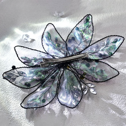 Crystal Rhinestone Hairpin – Bohemian Flower Hair Clip for Brides & Parties