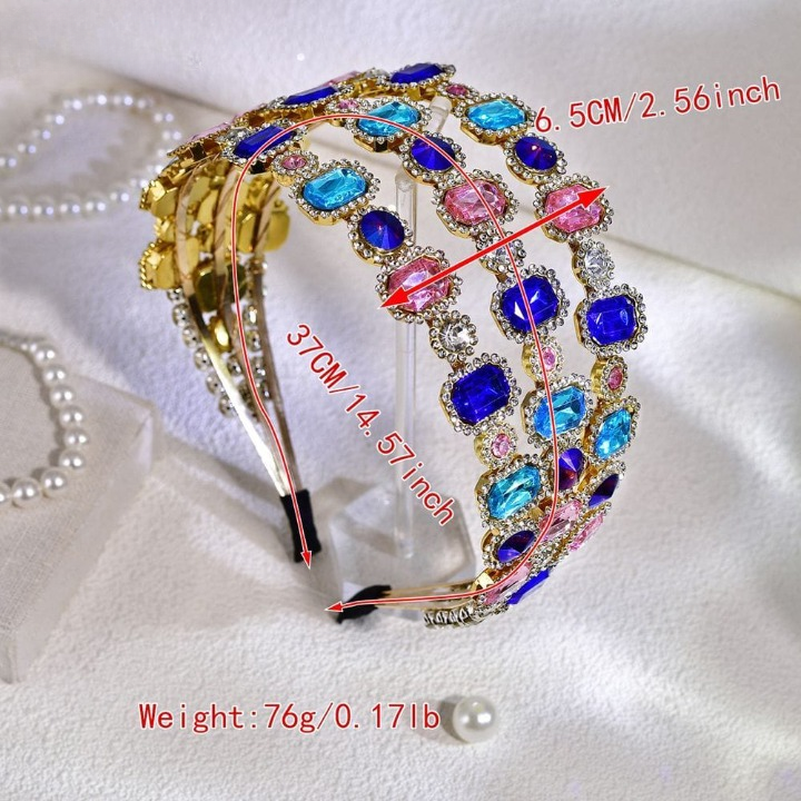 Stylish Candy Color Crystal Headband – Luxury Multicolor Rhinestone Hair Accessory