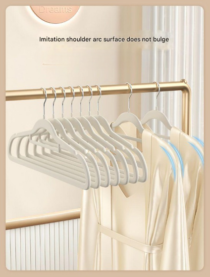 Thickened Non-Slip Clothes Hangers – Durable Anti-Slip Flocked Hangers (Pack of 10)