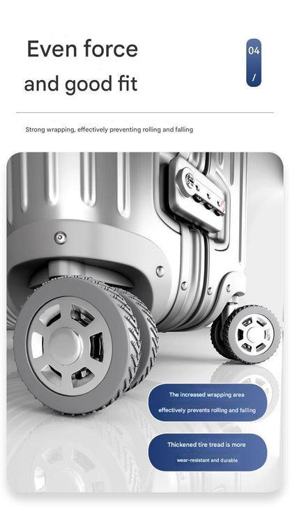Suitcase Luggage Wheel Covers- Anti-Slip, Shockproof & Wear-Resistant Replacement Protectors