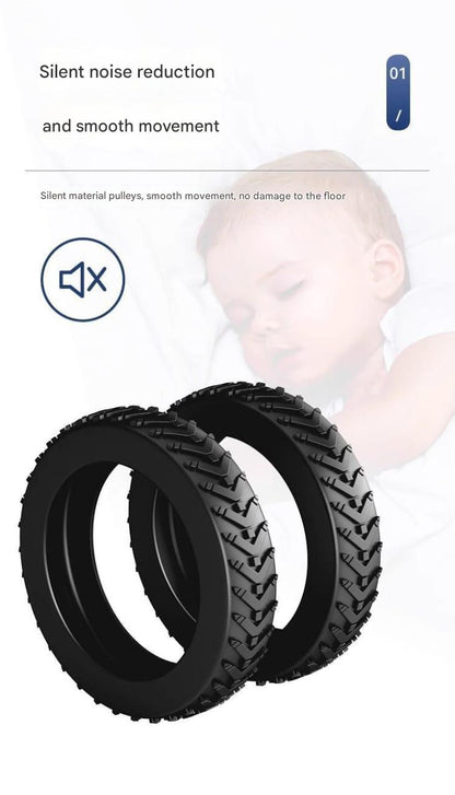 Suitcase Luggage Wheel Covers- Anti-Slip, Shockproof & Wear-Resistant Replacement Protectors