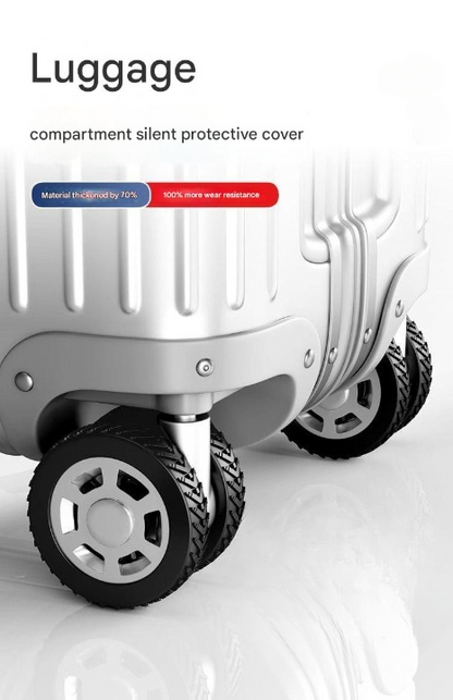 Suitcase Luggage Wheel Covers- Anti-Slip, Shockproof & Wear-Resistant Replacement Protectors