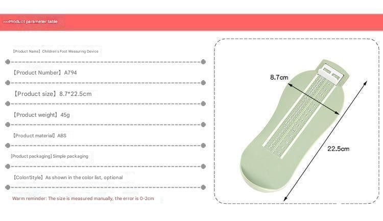 Children Foot Measuring Tool | Baby Shoe Size Measurement Device – India Dealz