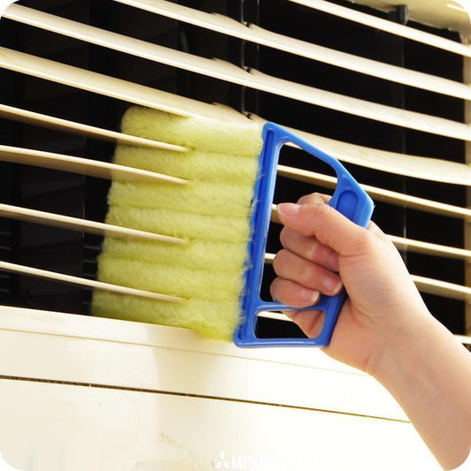 Blind Curtains Cleaning Tool – Double-Sided Microfiber Duster for Louvers, Window Blinds, AC Vents | India Dealz