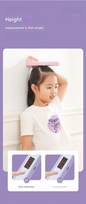 Smart Digital Height Measuring Device with LED Display for Kids & Adults – Rechargeable Ultrasonic Sensor