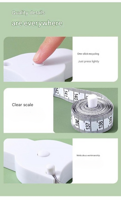 Automatic Body Measurement Tape with One-Click Rebound | Waist, Chest, Arm & Leg Measuring Tool – India Dealz