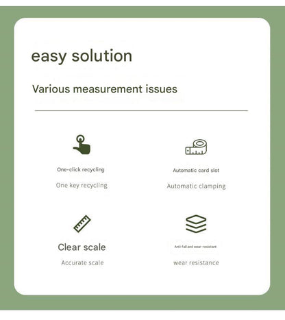 List of measurement issues with corresponding solutions on a white background.