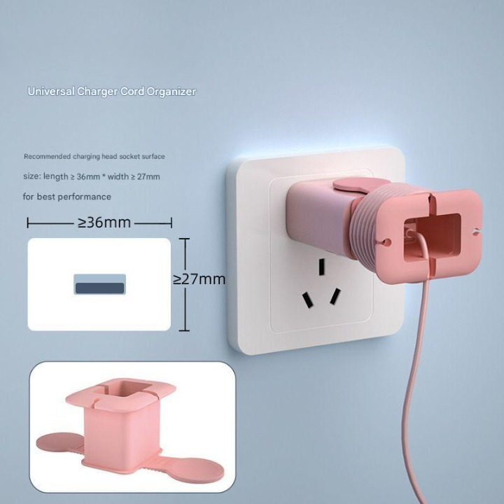 Charger Protector Case | Universal Silicone Charging Cable Organizer |