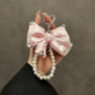 Luxury Bow Pearl Keychain with Transparent Clip – Mobile Phone Case Charm