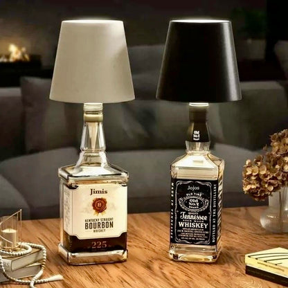 Rechargeable Bottle Top LED Lamp – 3 Light Modes – Creative Wine Bottle Night Light for Home, Bar & Decor