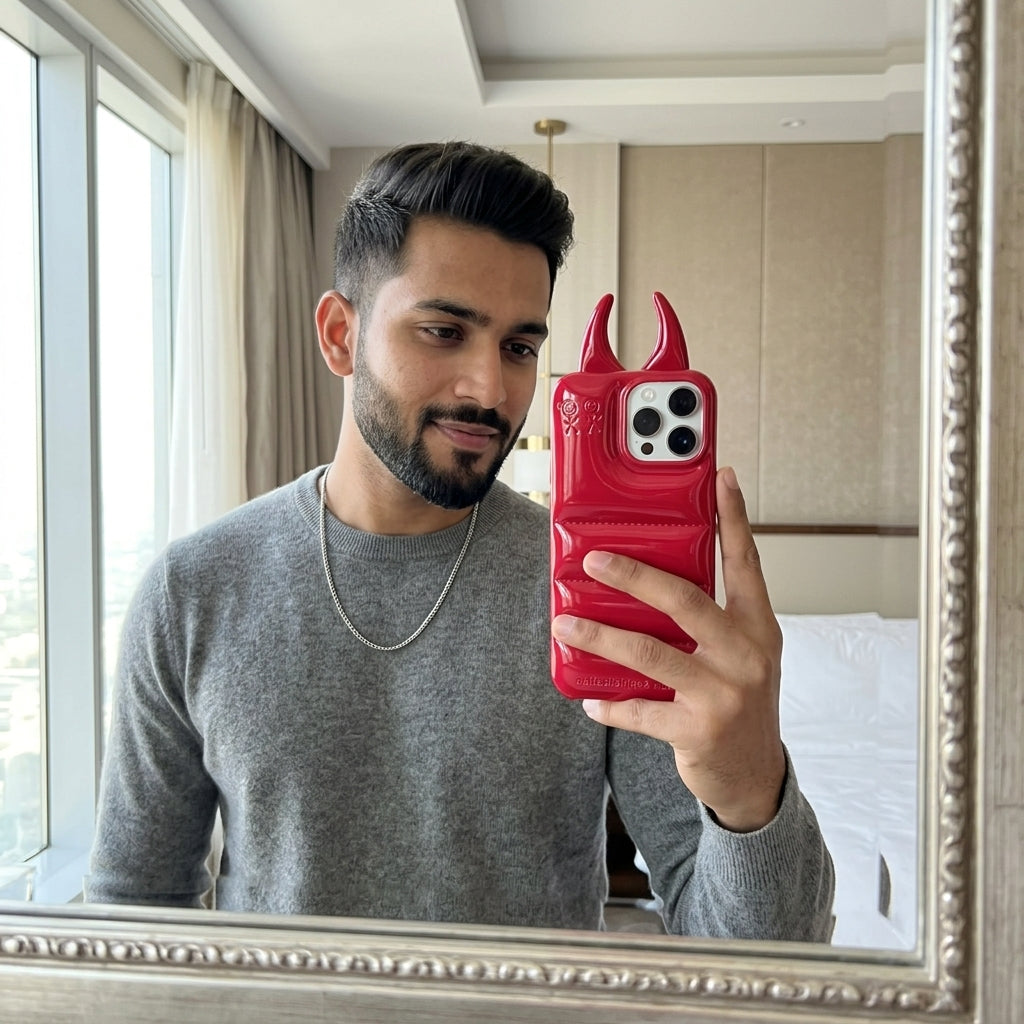 Luxury Devil Horn 3D Protective iPhone cover – Shockproof, Stylish & Unique Design