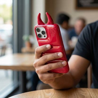 Luxury Devil Horn 3D Protective iPhone cover – Shockproof, Stylish & Unique Design