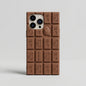 Chocolate Bar iPhone Case | Cute 3D Rilakkuma Silicone Cover for iPhone 14, 15, 16 Series