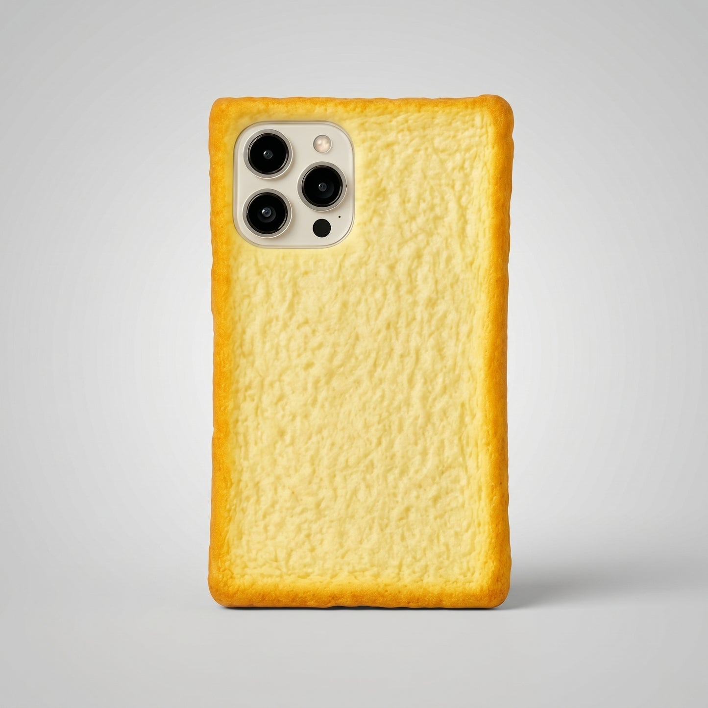 Funny Toast Bread iPhone Case | 3D Soft Silicone Food Cover for iPhone 14, 15, 16 Series