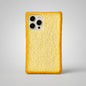 Funny Toast Bread iPhone Case | 3D Soft Silicone Food Cover for iPhone 14, 15, 16 Series