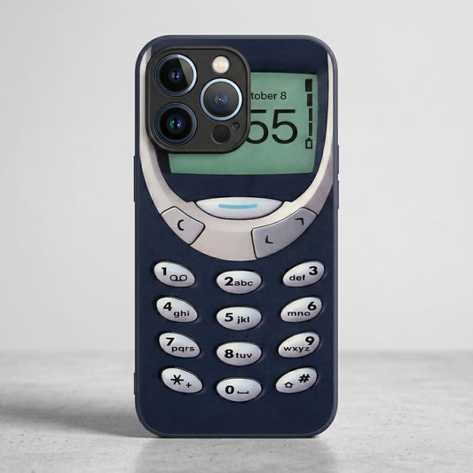 Retro Keypad Phone iPhone Case | Classic Mobile Design Cover for iPhone 14, 15, 16 Series