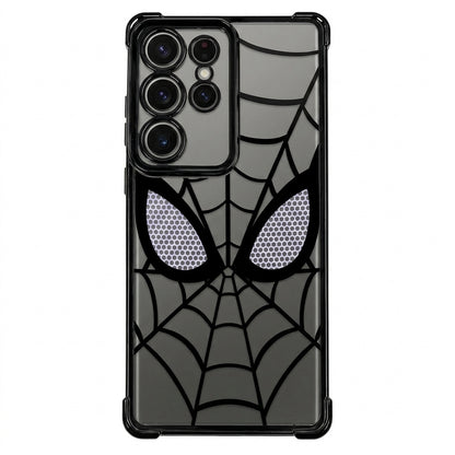 Spider Web Armor Transparent Case for Samsung Galaxy S25 Ultra