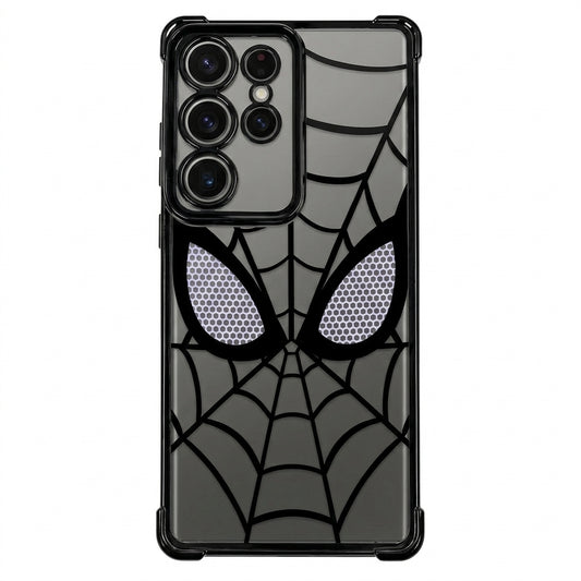 Spider Web Armor Transparent Case for Samsung Galaxy S25 Ultra