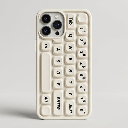 Keyboard Design iPhone Case – Compatible with iPhone | QWERTY layout