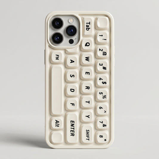 Keyboard Design iPhone Case – Compatible with iPhone | QWERTY layout