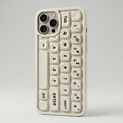 Keyboard Design iPhone Case – Compatible with iPhone | QWERTY layout