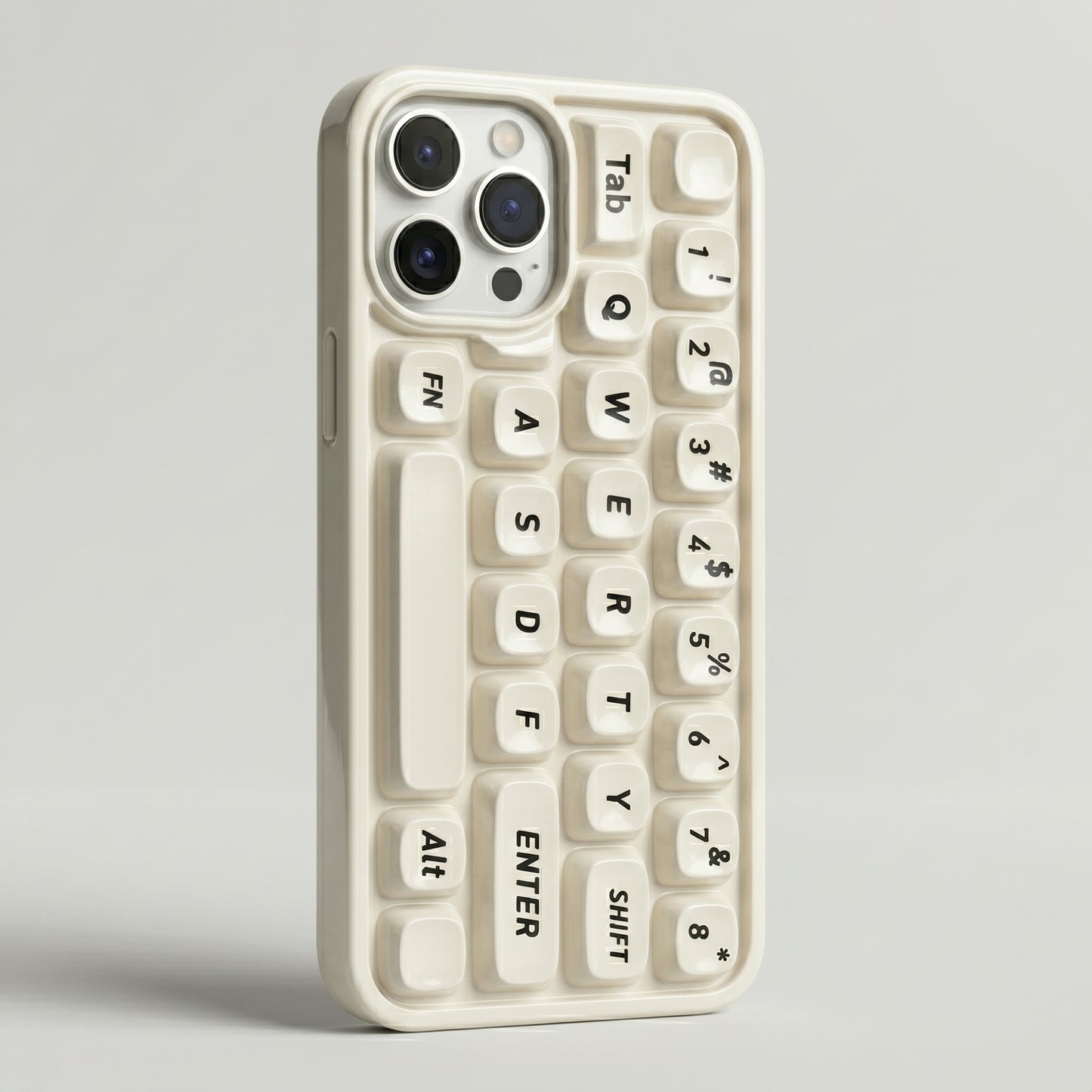 Keyboard Design iPhone Case – Compatible with iPhone | QWERTY layout