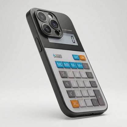 Calculator Print Design iPhone Case – Compatible with iPhone