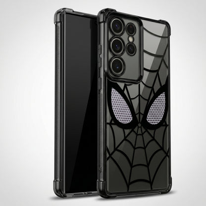 Spider Web Armor Transparent Case for Samsung Galaxy S25 Ultra