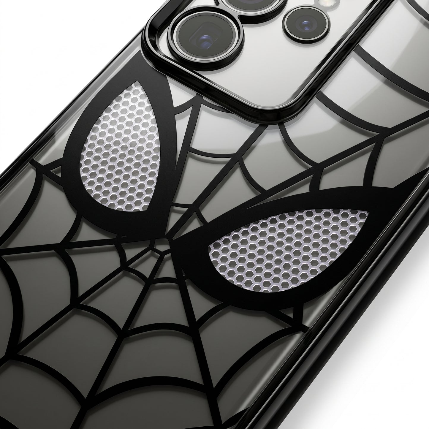 Spider Web Armor Transparent Case for Samsung Galaxy S25 Ultra
