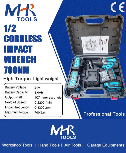 MHR 1/2 Cordless Impact Wrench 700 NM