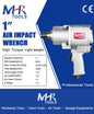 MHR 1" Air Impact Wrench (Max Torque (N.m/ft.lb) 2400/1765)
