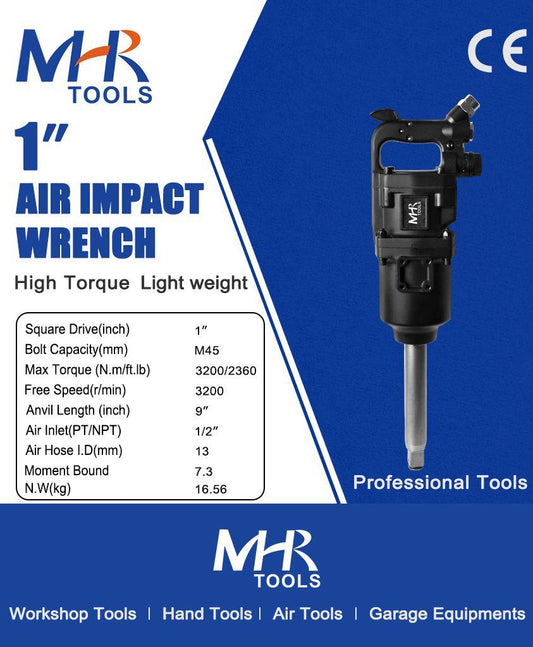 MHR 1" Air Impact Wrench (Max Torque (N.m/ft.lb) 3200/2360)