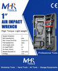 MHR 1" Air Impact Wrench (Max Torque (N.m/ft.lb) 2400/1777)